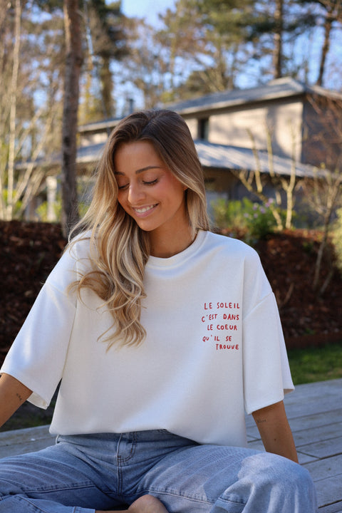 Lilo blanc - T-shirt soleil