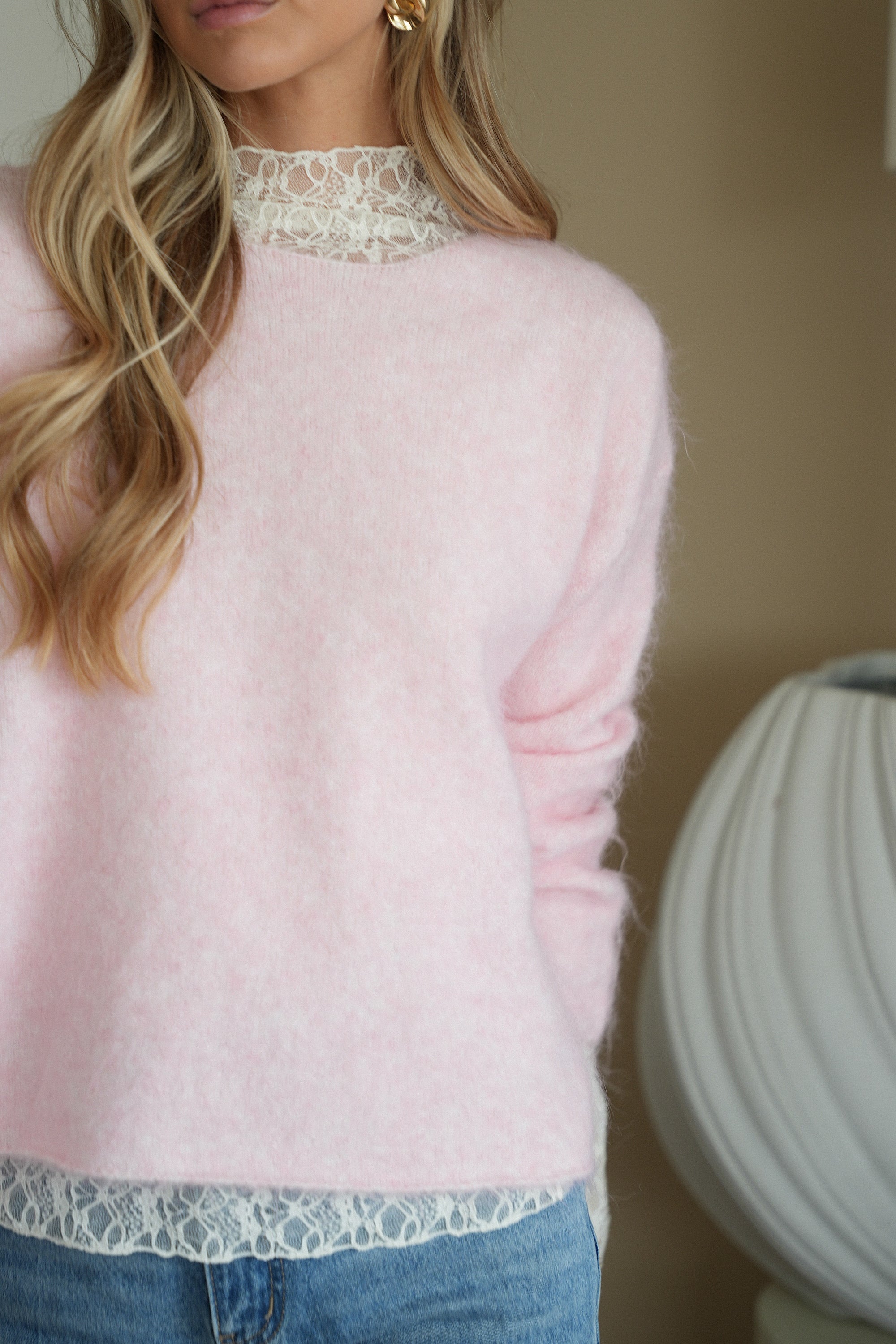 Celian rose - Pull uni