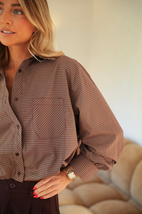 Hevy prune - Chemise ballon