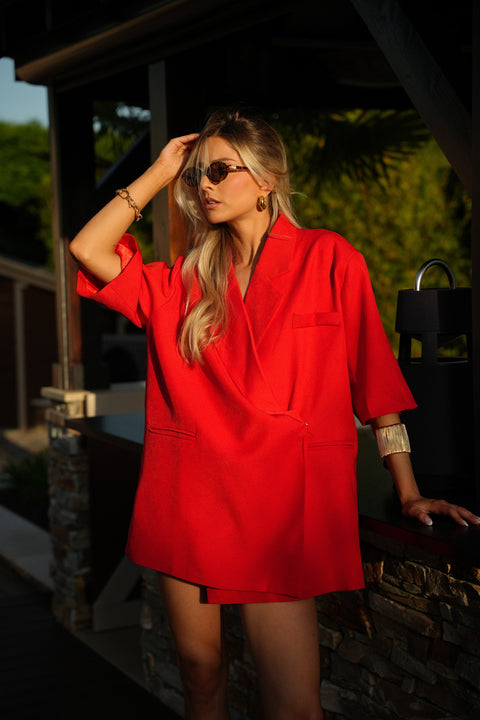Jared rouge - Veste blazer