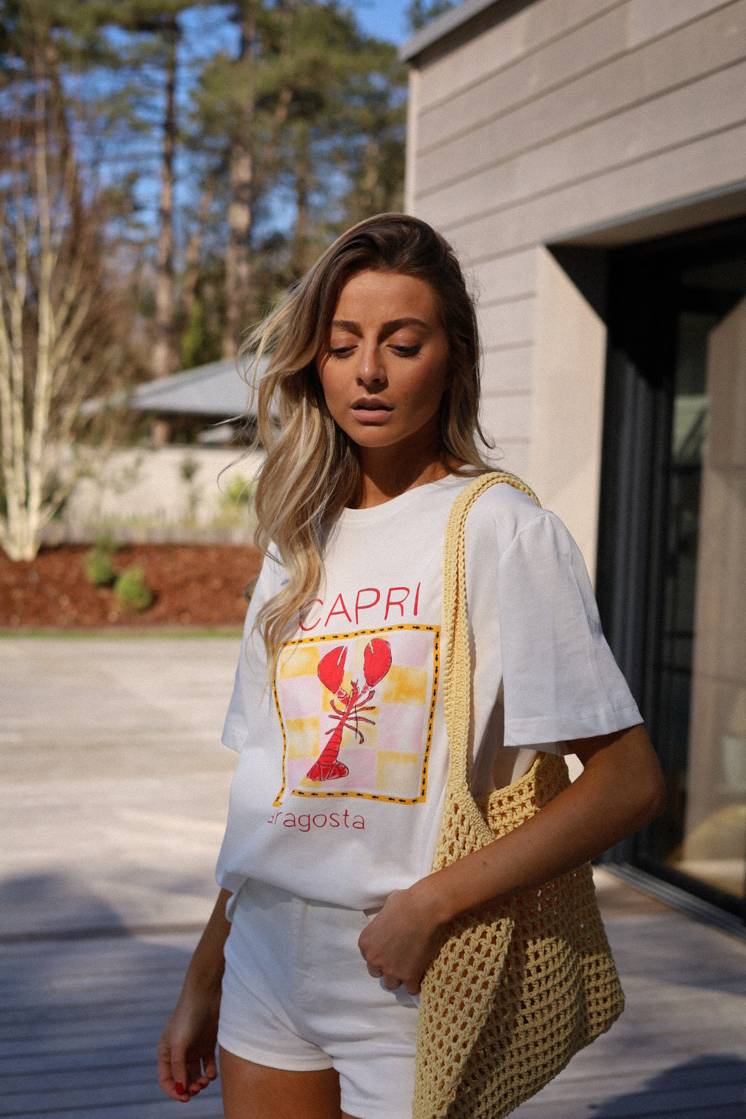Capri blanc - T-shirt imprimé