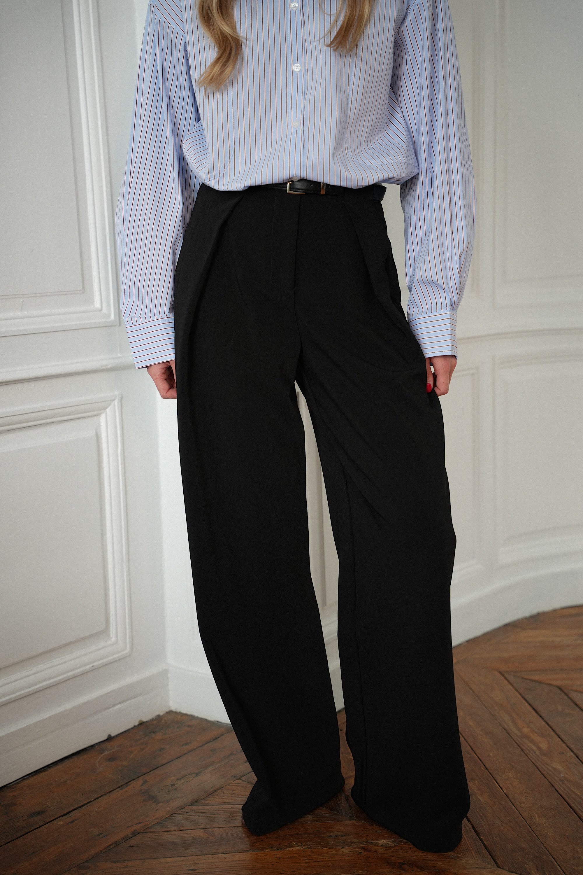 Sandro noir - Pantalon droit
