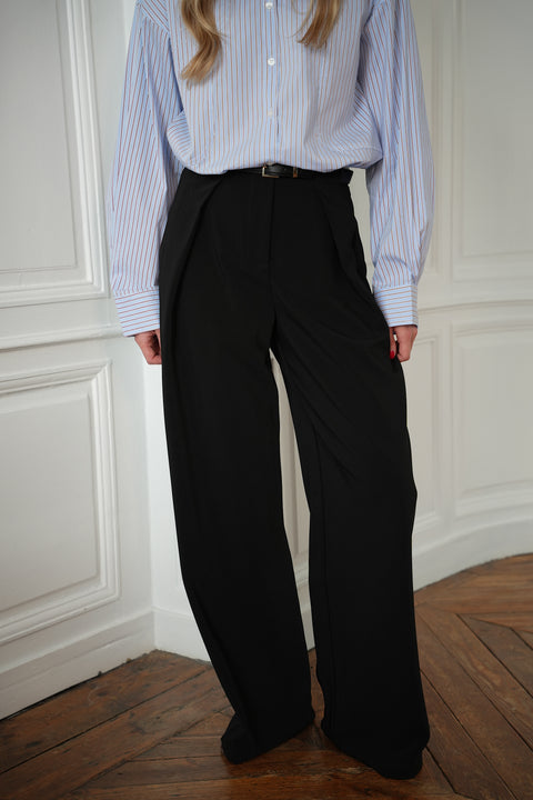 Sandro noir - Pantalon droit