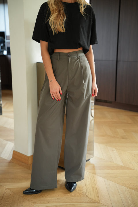 Livana kaki - Pantalon droit