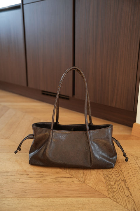 Livio chocolat - Sac en similicuir