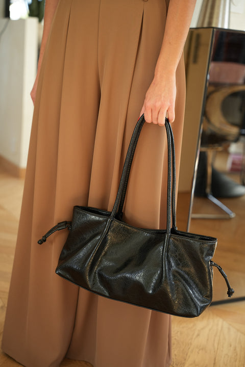 Livio noir - Sac en similicuir