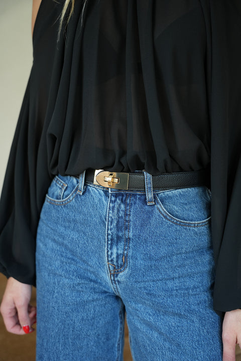 Victoire noire - Ceinture en cuir