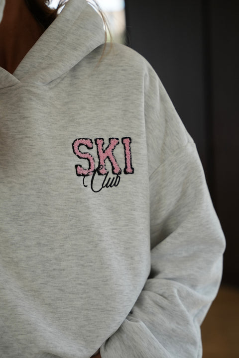Léo gris - Sweat-shirt brodé