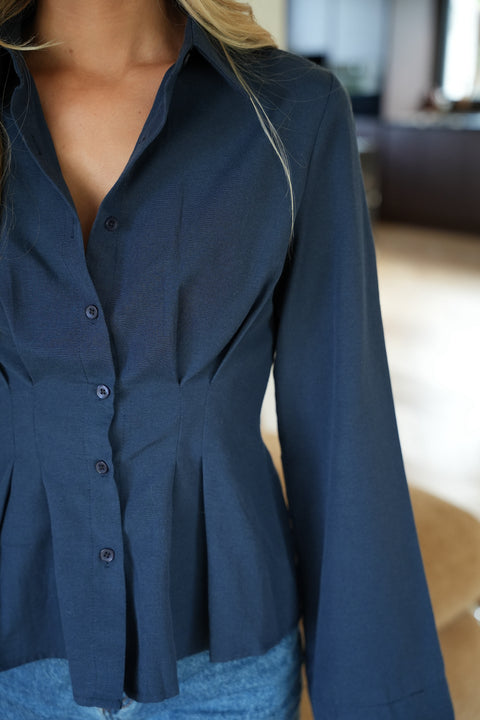 Dune marine - Chemise cintrée
