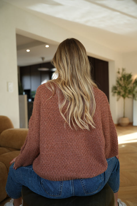 Santana terracotta - Pull torsadé