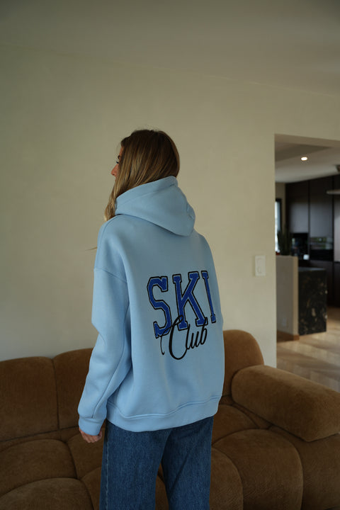 Léo bleu - Sweat-shirt brodé