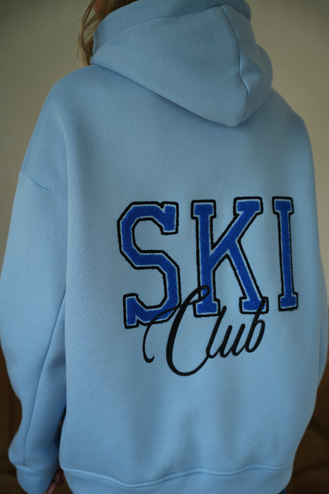 Léo bleu - Sweat-shirt brodé