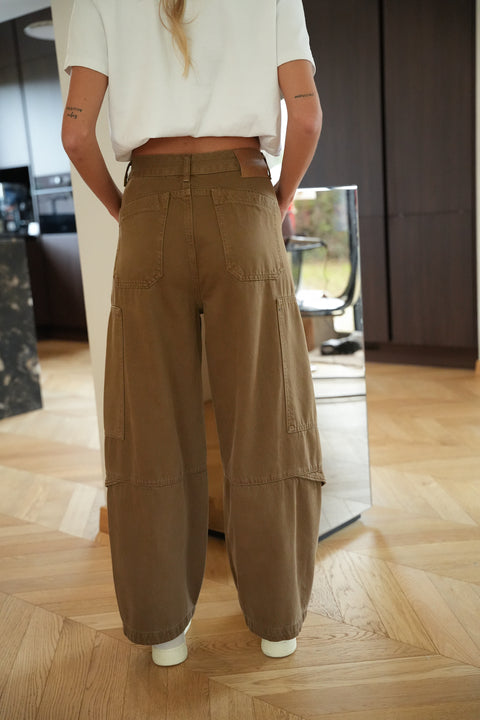 Anouk taupe - Pantalon cargo