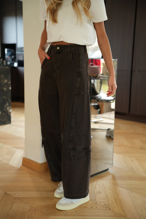 Anouk chocolat - Pantalon cargo