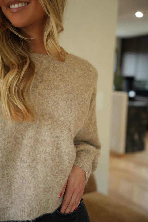 Yema beige - Pull doux