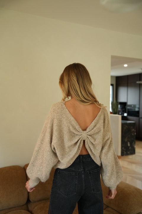 Yema beige - Pull doux