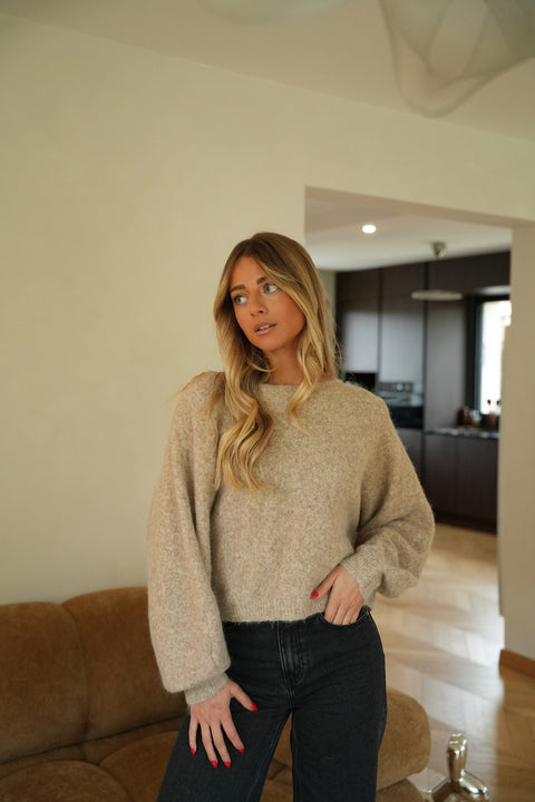 Yema beige - Pull doux