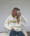 Kalli écru - Sweat-shirt brodé