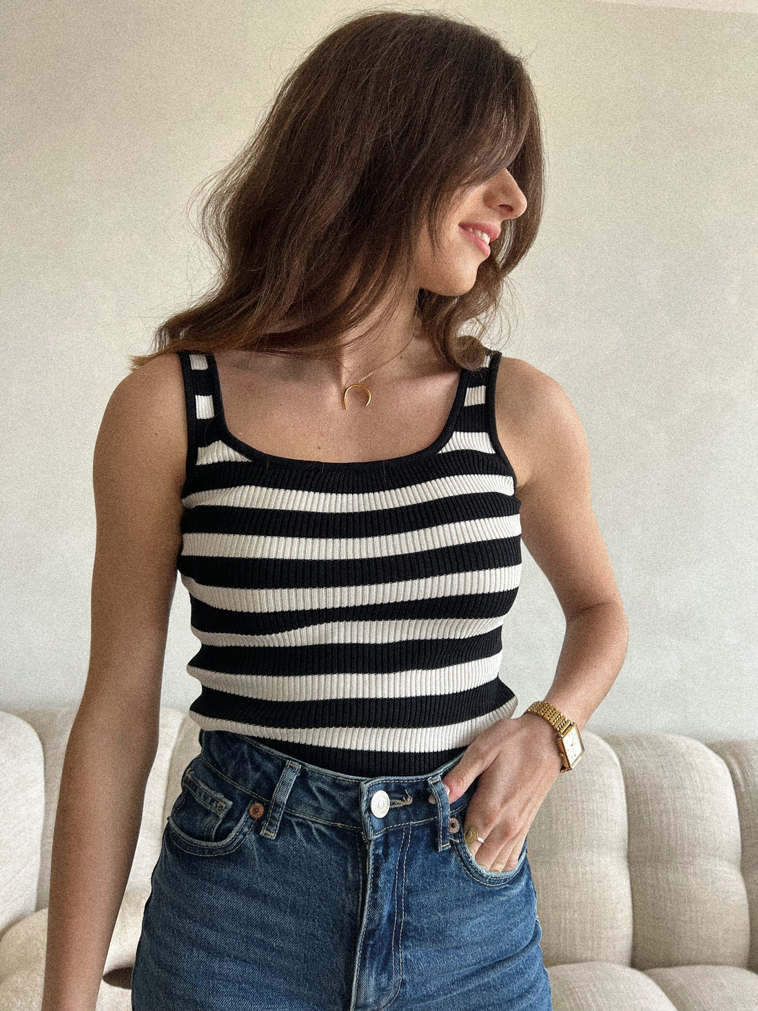 Agnès marine - Top maille
